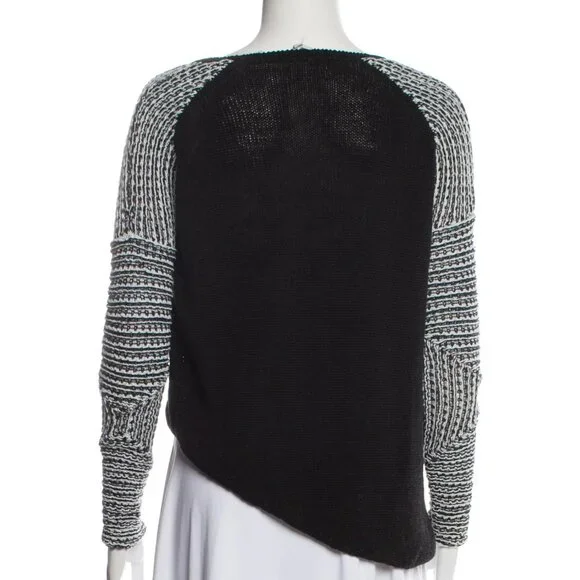 HELMUT LANG Asymmetrical SWEATER SZ M - Picture 3 of 4